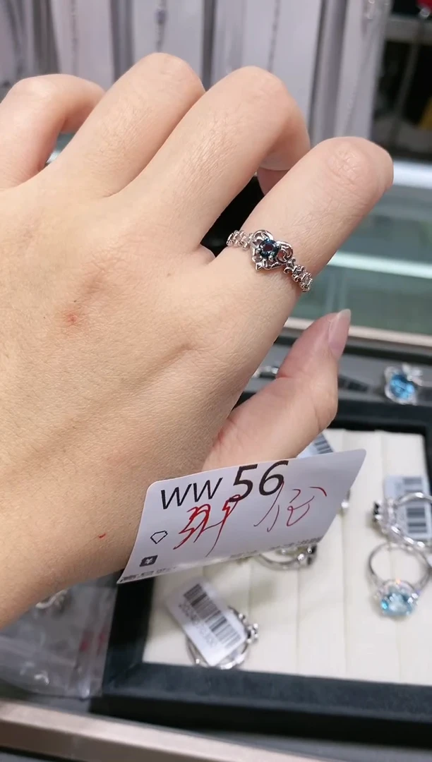 【闪购商品】托帕石戒指银S925镶嵌多样性发一WW56