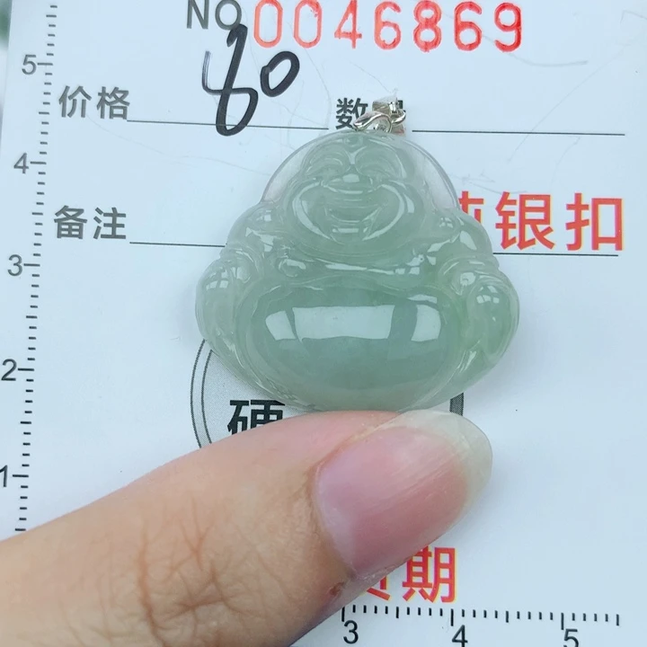 翡翠颈饰银S925镶嵌天然翡翠a货饰品