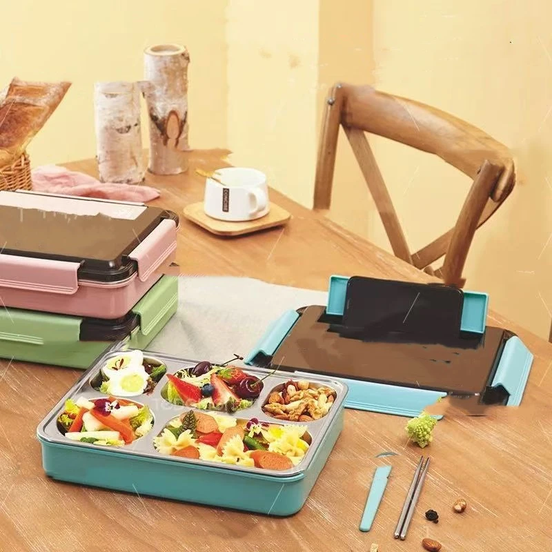 特得美304不锈钢饭盒保温便当盒学生上班族食堂分格便捷餐盒套装