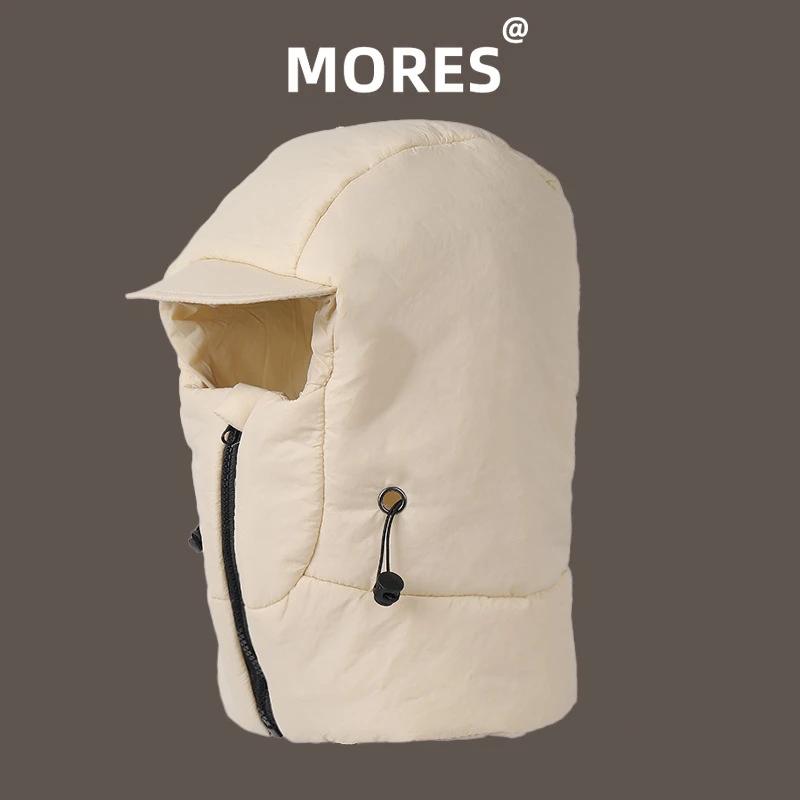 冬季保暖帽子女骑车电动车护脸护耳围脖一体加厚雷锋帽户外防寒帽