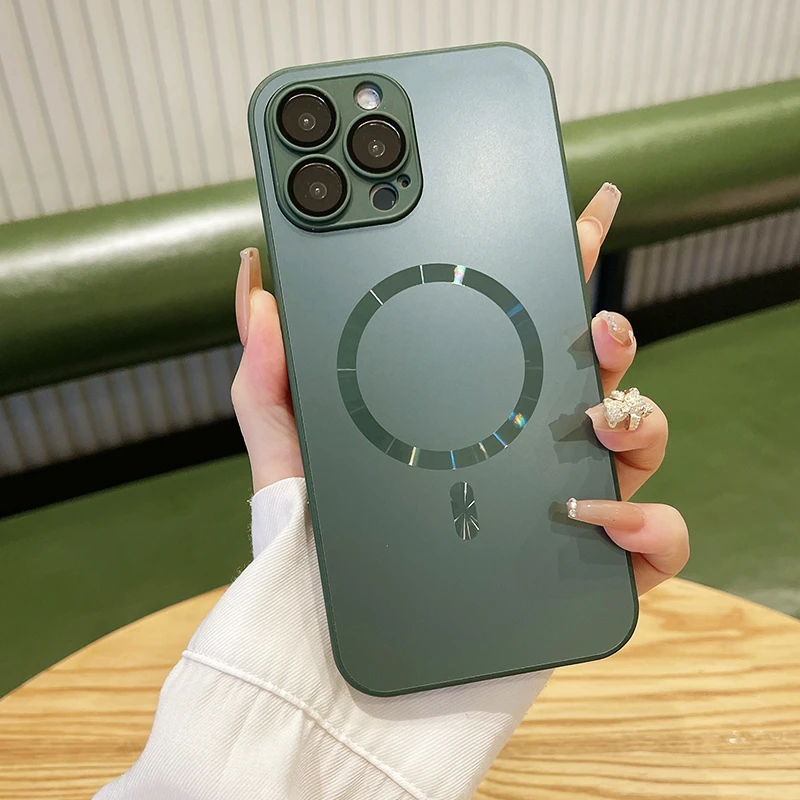 磨砂磁吸苹果13promax手机壳新款13pro镜头全包13防摔简约iphone