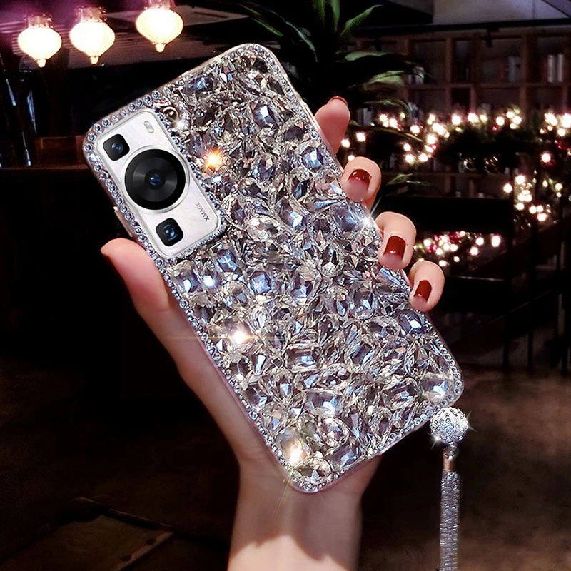 适用华为p60手机壳新款p60pro高级感水钻P60art满钻全包防摔女款