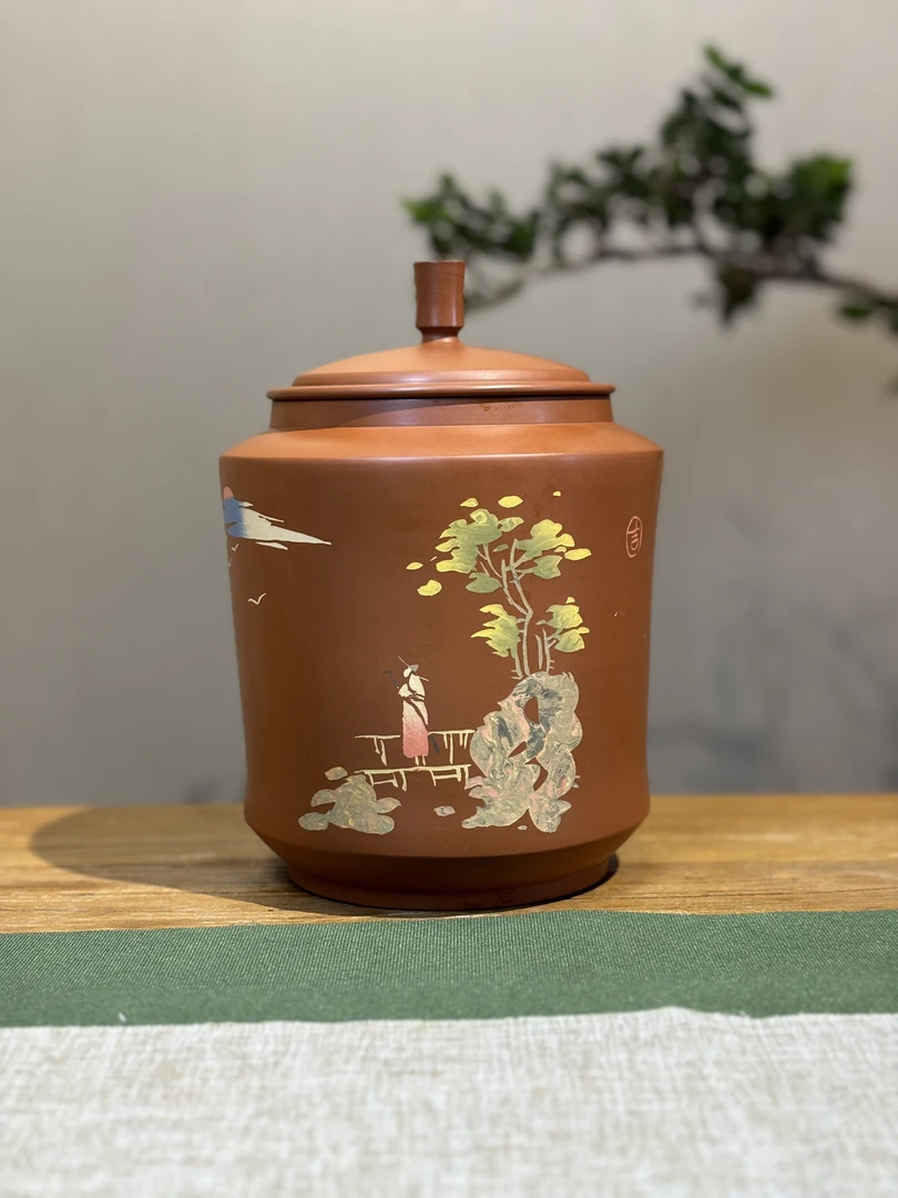 茗薪堂-建水紫陶茶叶罐