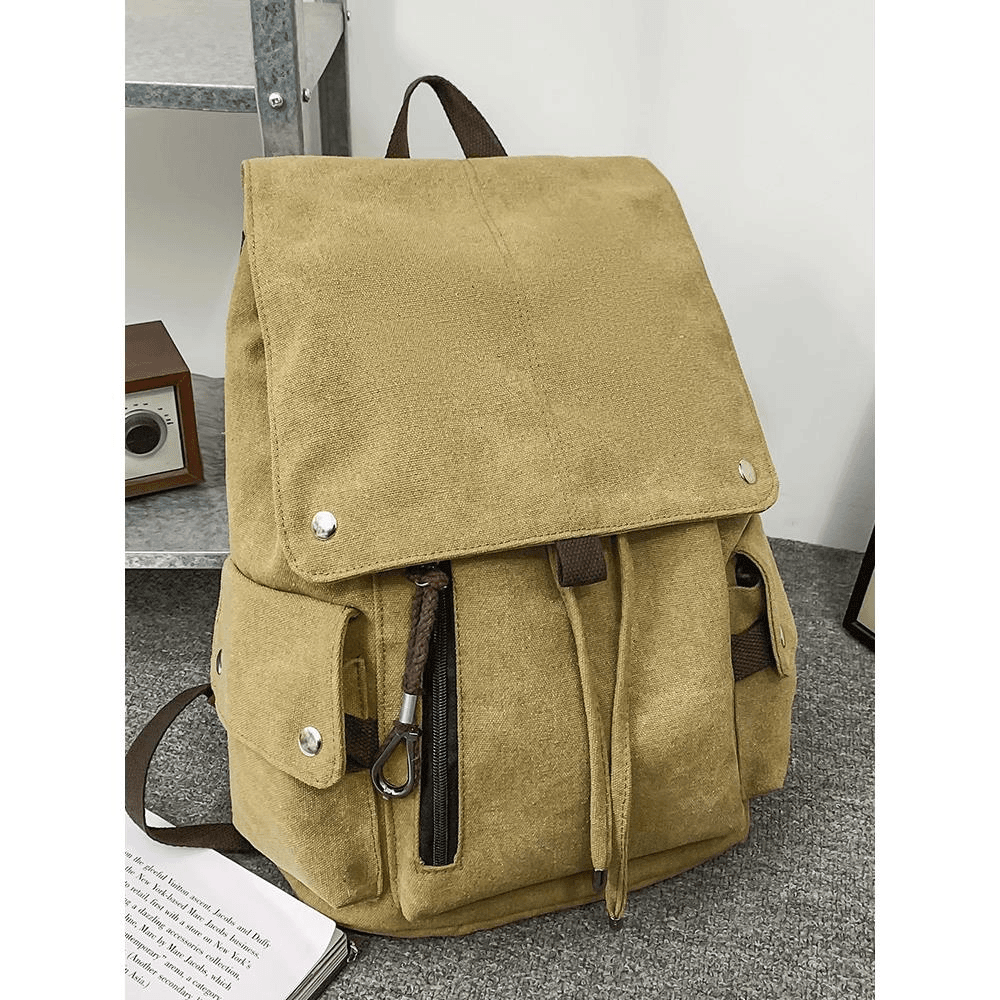 夏季时尚大包包女2324新款洋气百搭帆布双肩包背包学生大容量书包