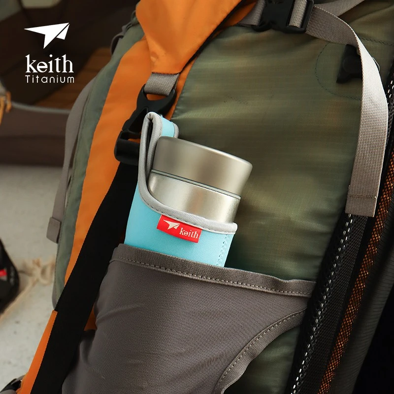 KEITH铠斯方便水壶套防烫护套隔热潜水服料水壶套(仅限铠斯水壶)
