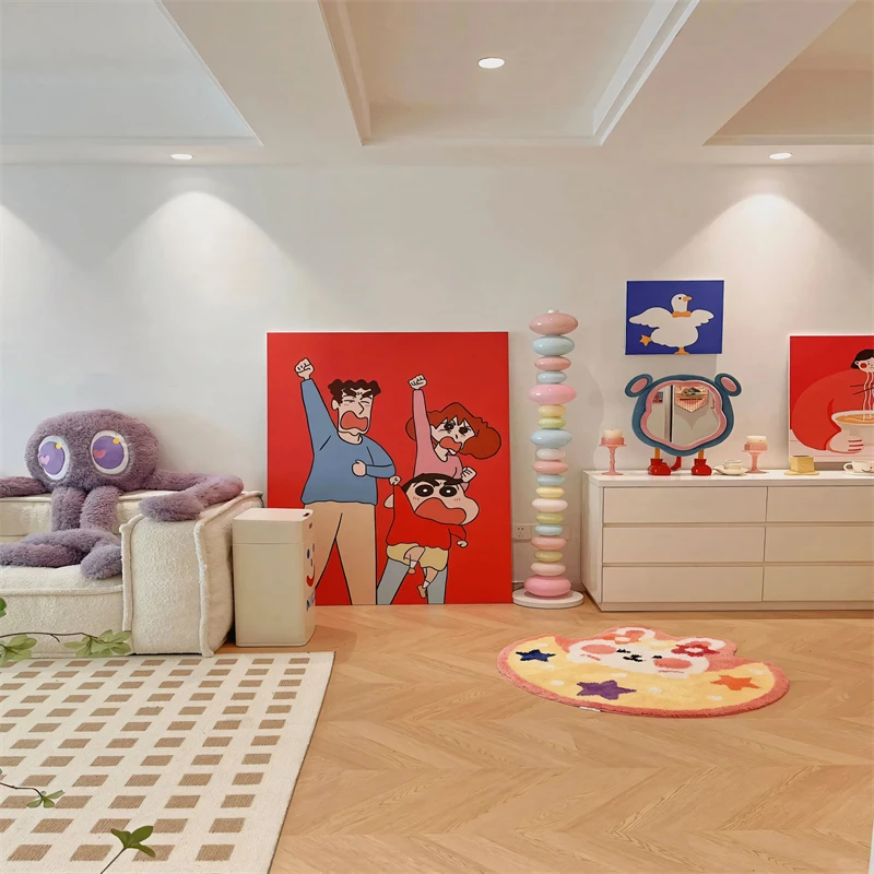 温馨暖色家居直播间背景布暖灯房间卧室背景装饰拍照氛围感3d立体