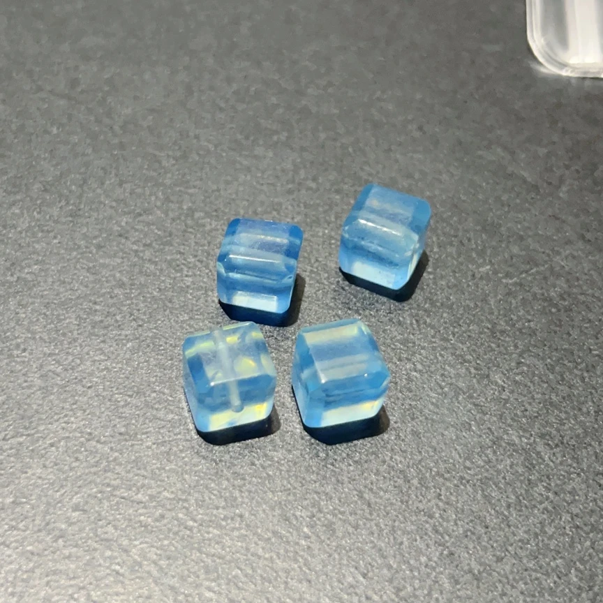 【圣玛利亚】海蓝宝方糖转运珠吊坠路路通