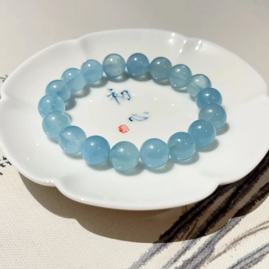 【马尔代夫的海】海蓝宝手串