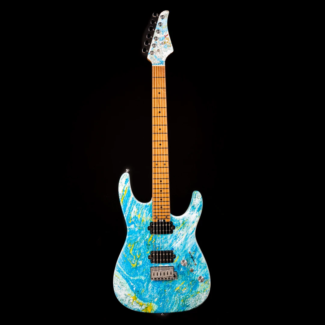 EART雅特非遗手工漆艺CLA-10X-PRO摇滚金属现代流行小双摇电吉他