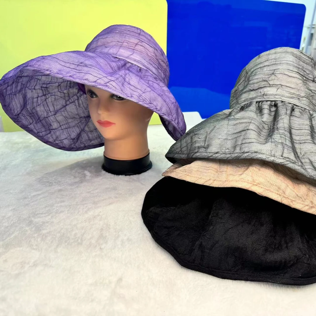 韩国新款无顶净色防晒帽