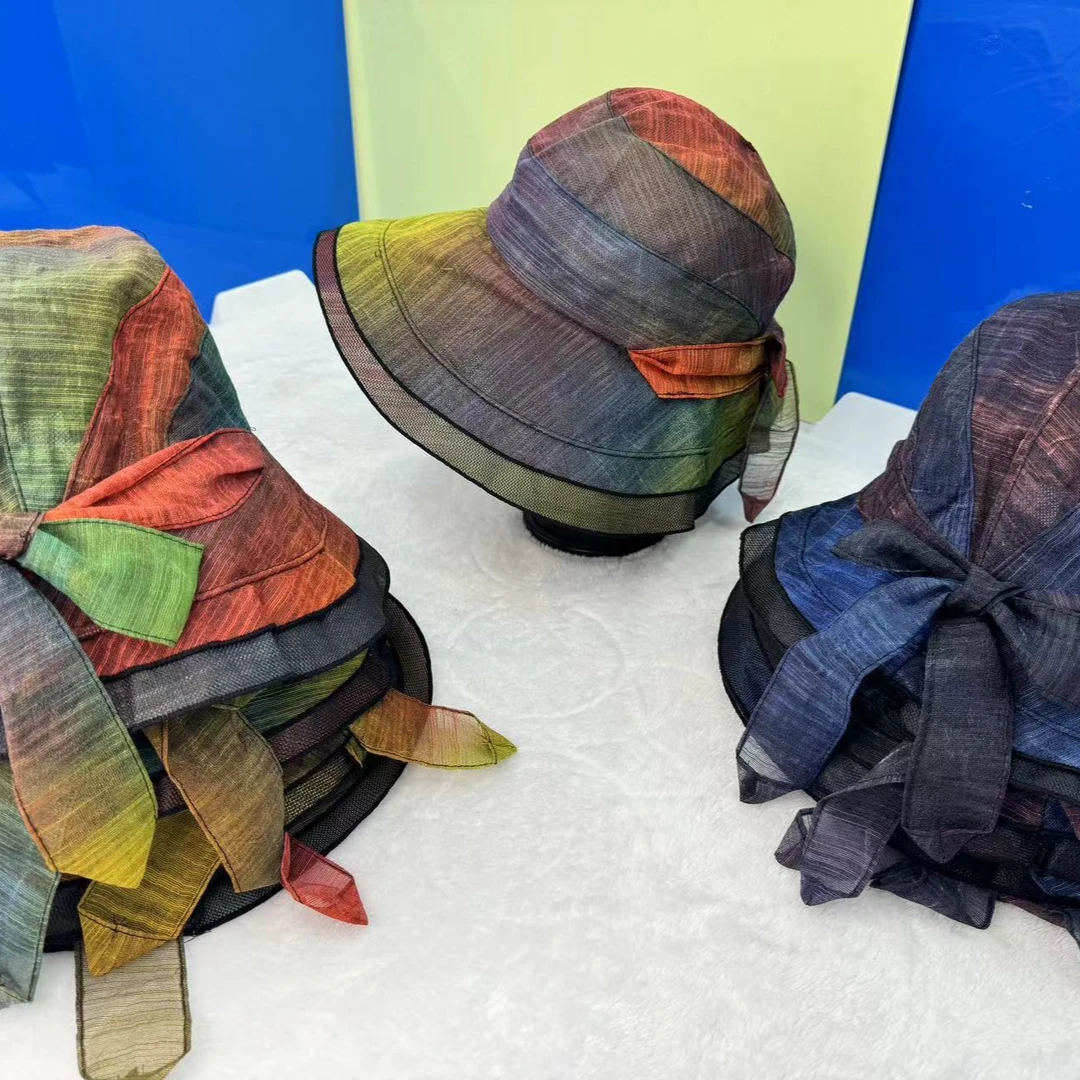 韩国渐变色帽子新款防晒