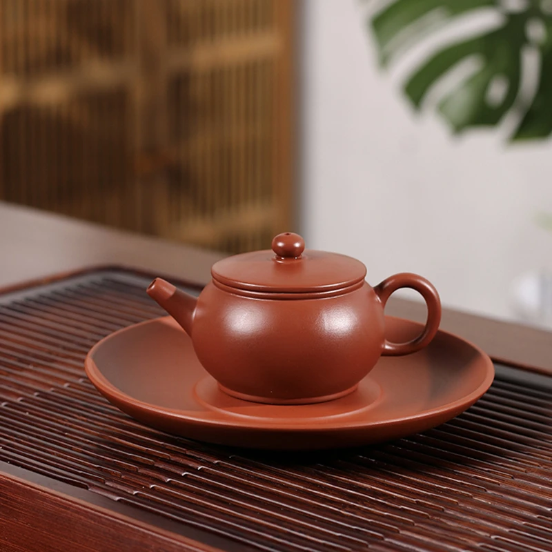 【壶涂涂】潮州小品壶家用手拉朱泥大口井栏壶小容量小茶壶球孔