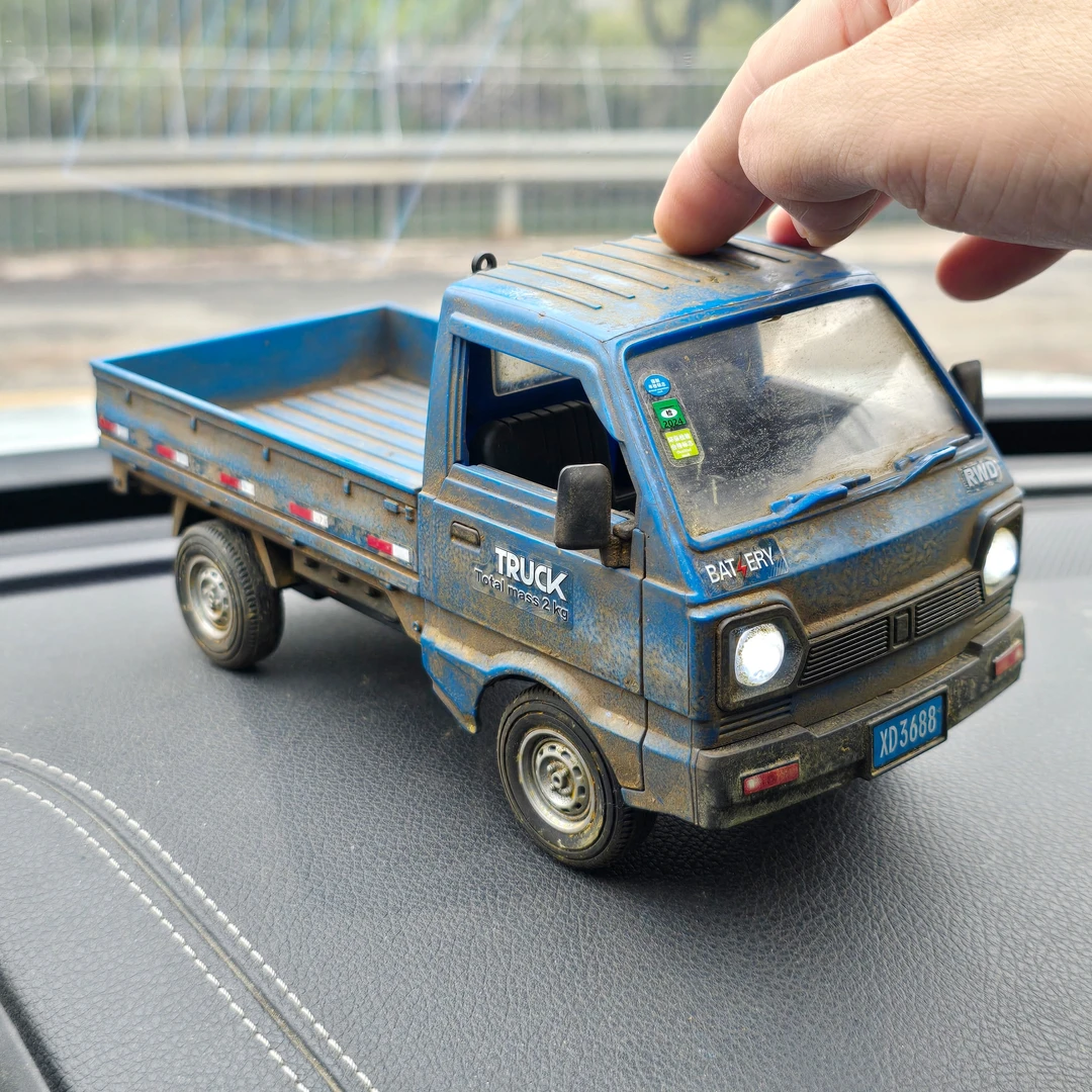 复古做旧90年代主力遥控货车模型儿童玩具