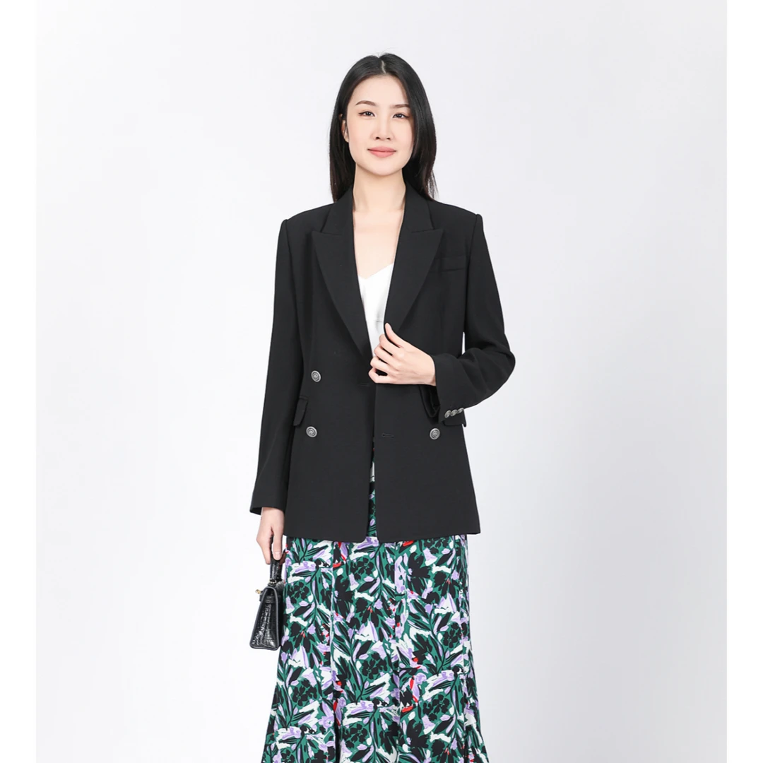 AMASS/阿玛施5400773 新款通勤风高端定制双排扣西服时尚休闲百搭