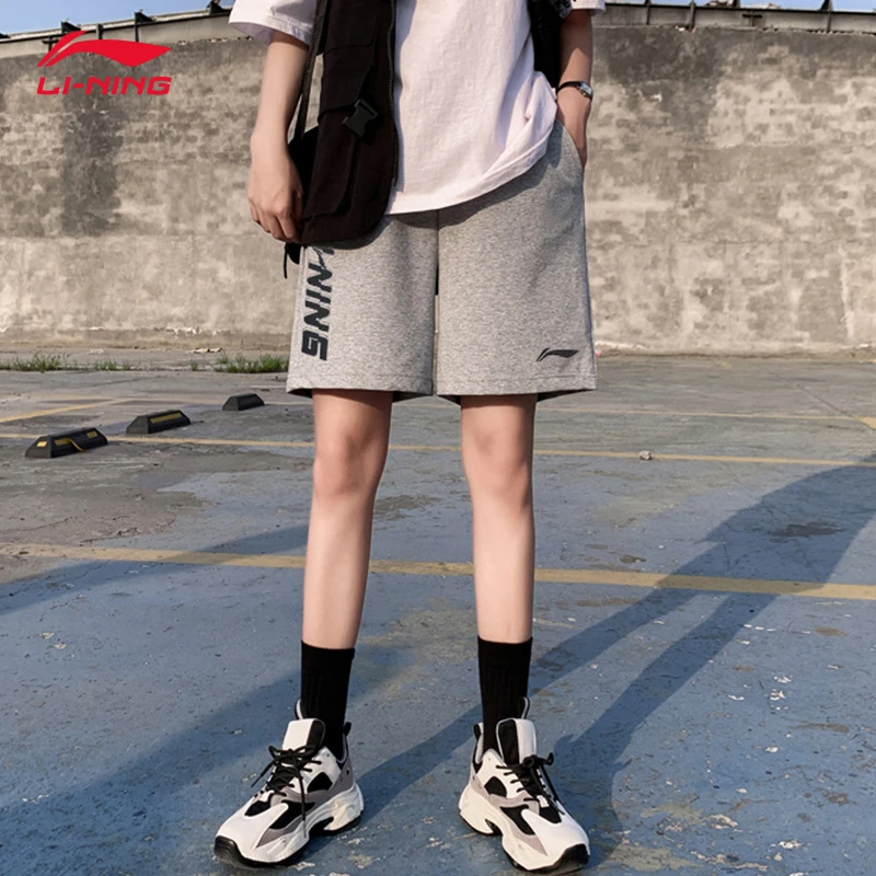 李宁短裤男女同款夏季新款棉质薄款透气运动裤宽松百搭潮流休闲裤