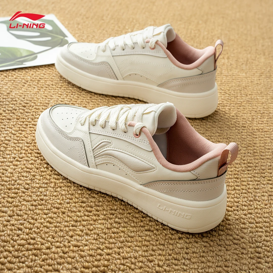 李宁元宝2板鞋女鞋2025春季新款低帮轻便潮流滑板鞋百搭休闲鞋子