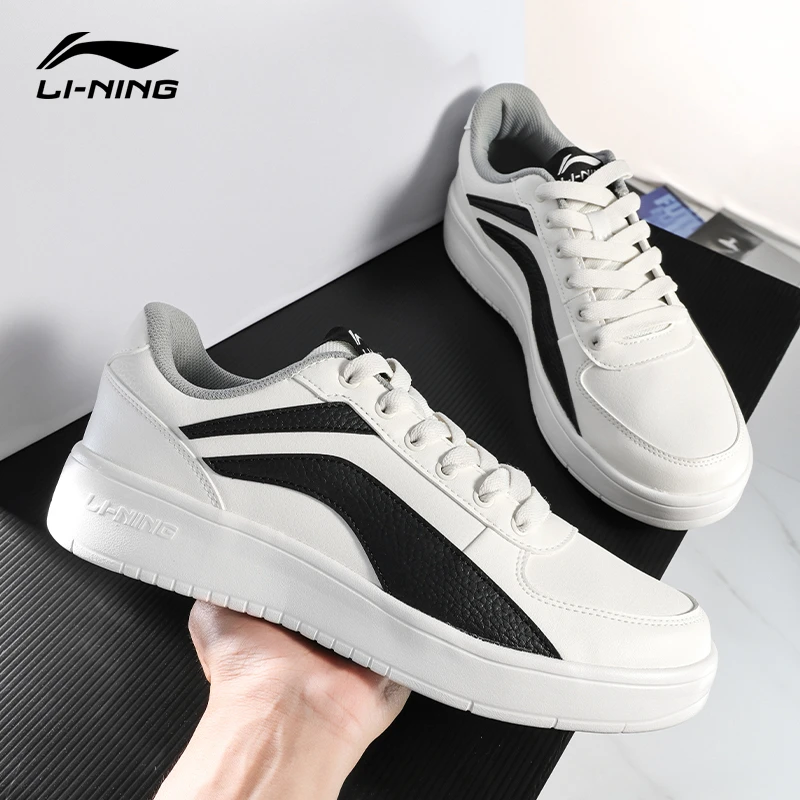 李宁板鞋男鞋官方正品休闲鞋轻便透气小白鞋潮鞋耐磨低帮运动鞋男