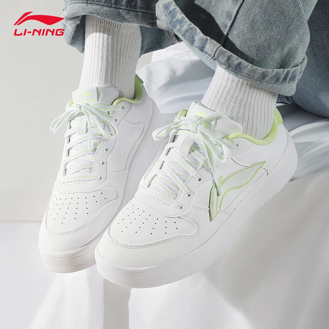 李宁板鞋女鞋2025春季新款学生潮鞋软底透气运动鞋百搭低帮休闲鞋