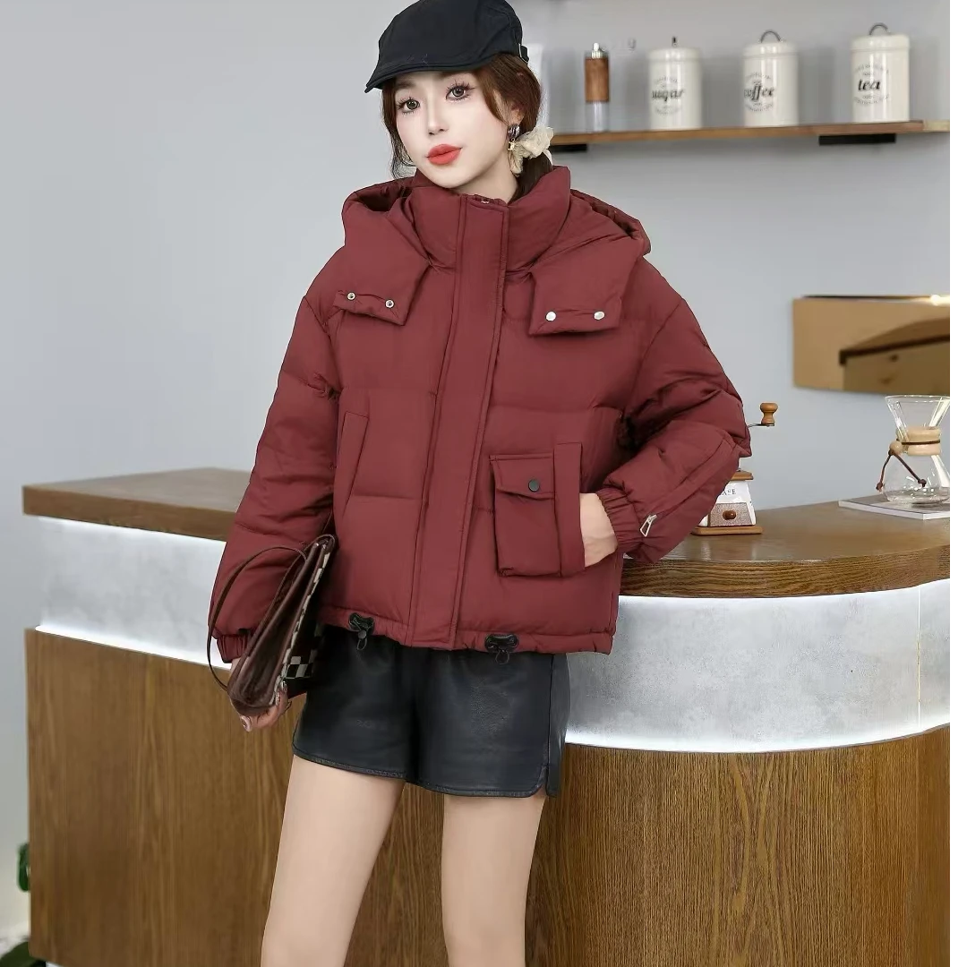 时尚芭蕾女装短款羽羽服连帽百搭冬季保暖潮流