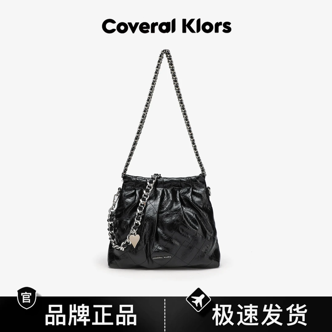 COVERAL KLORS黑银小号流浪包CK241059A黑银