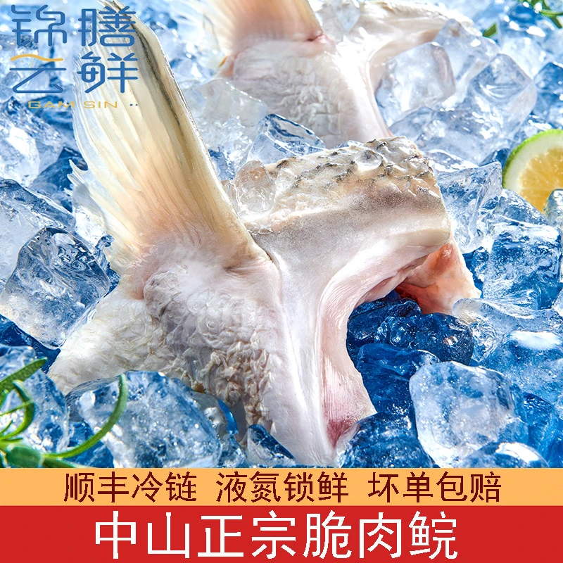 中山正宗吊水肉鲩鱼下巴活鱼现切液氮脆肉鲩锁鲜中山脆皖鱼