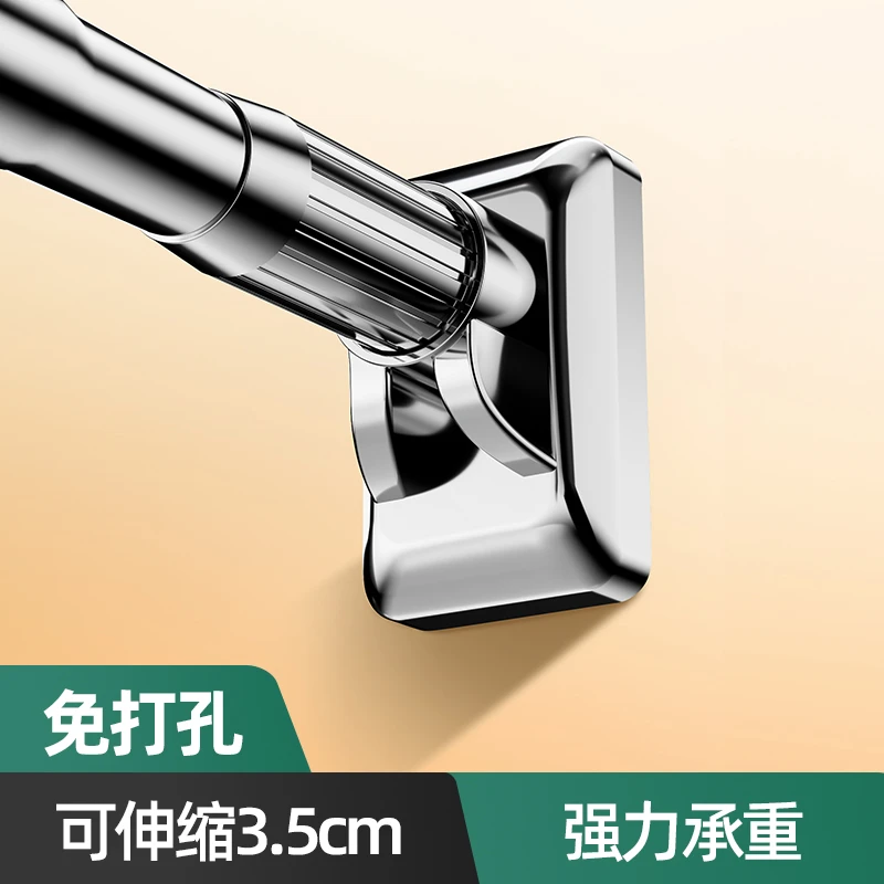 免打孔伸缩晾衣架晾衣杆卧室挂衣架杆子落地卫生间阳台晾衣神器