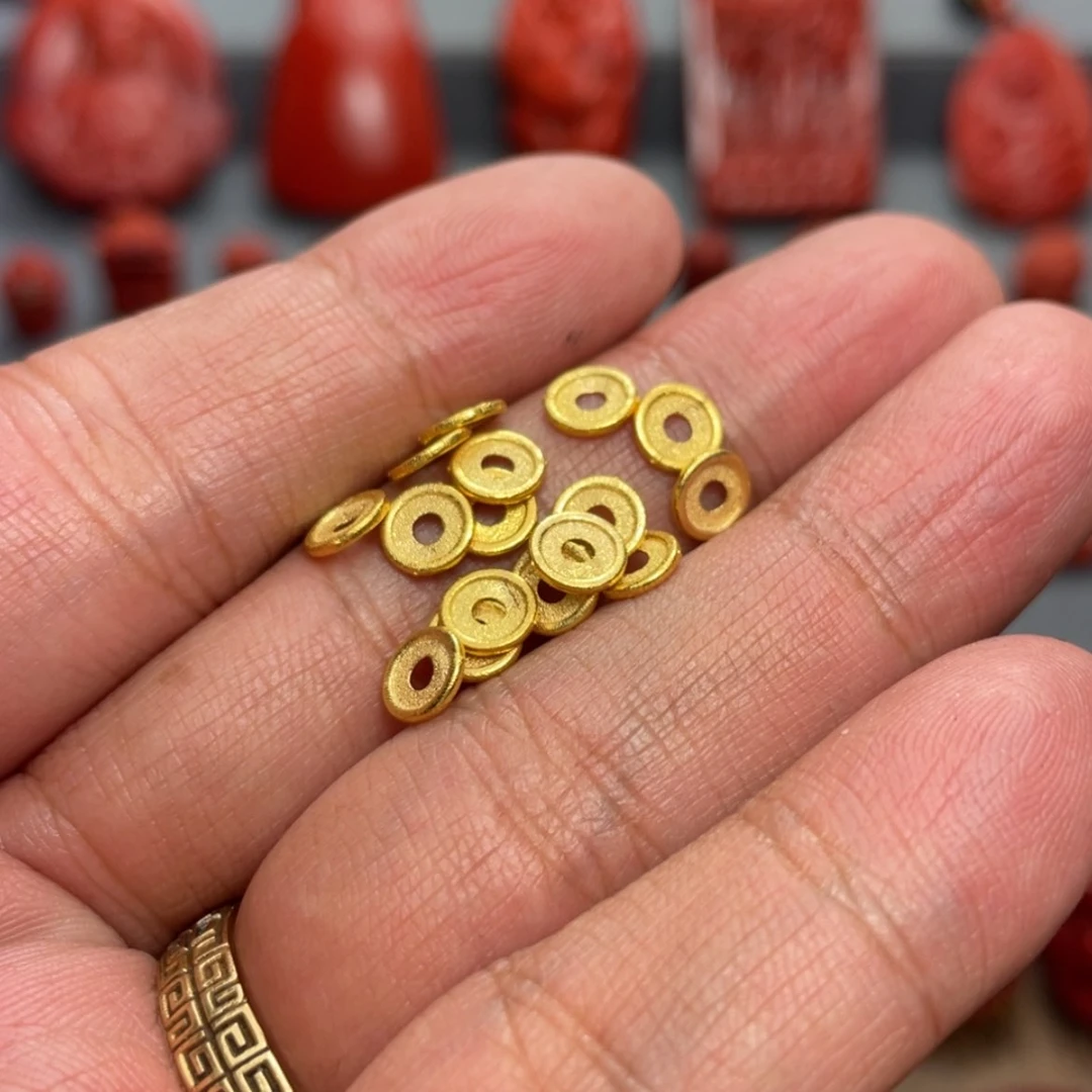 【闪购商品】合成碳硅石手链18K金镶嵌6mm发其中一枚
