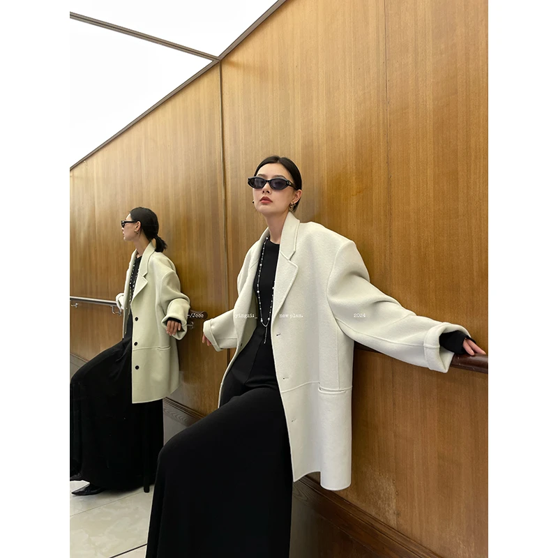 JCCC影子【牧场】100绵羊毛双面西装呢大衣JE4IMD11