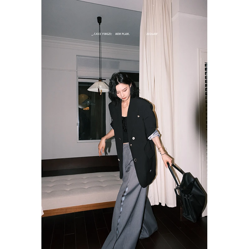 JCCC影子【纽扣派对】纽扣钉扣设计感廓形西装外套JE4ASE11