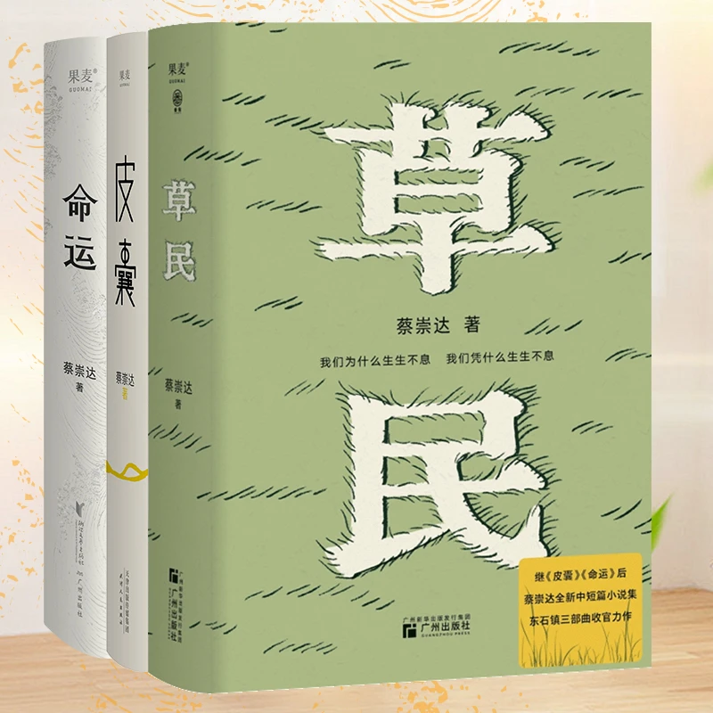 果麦蔡崇达作品套装：草民+皮囊+命运