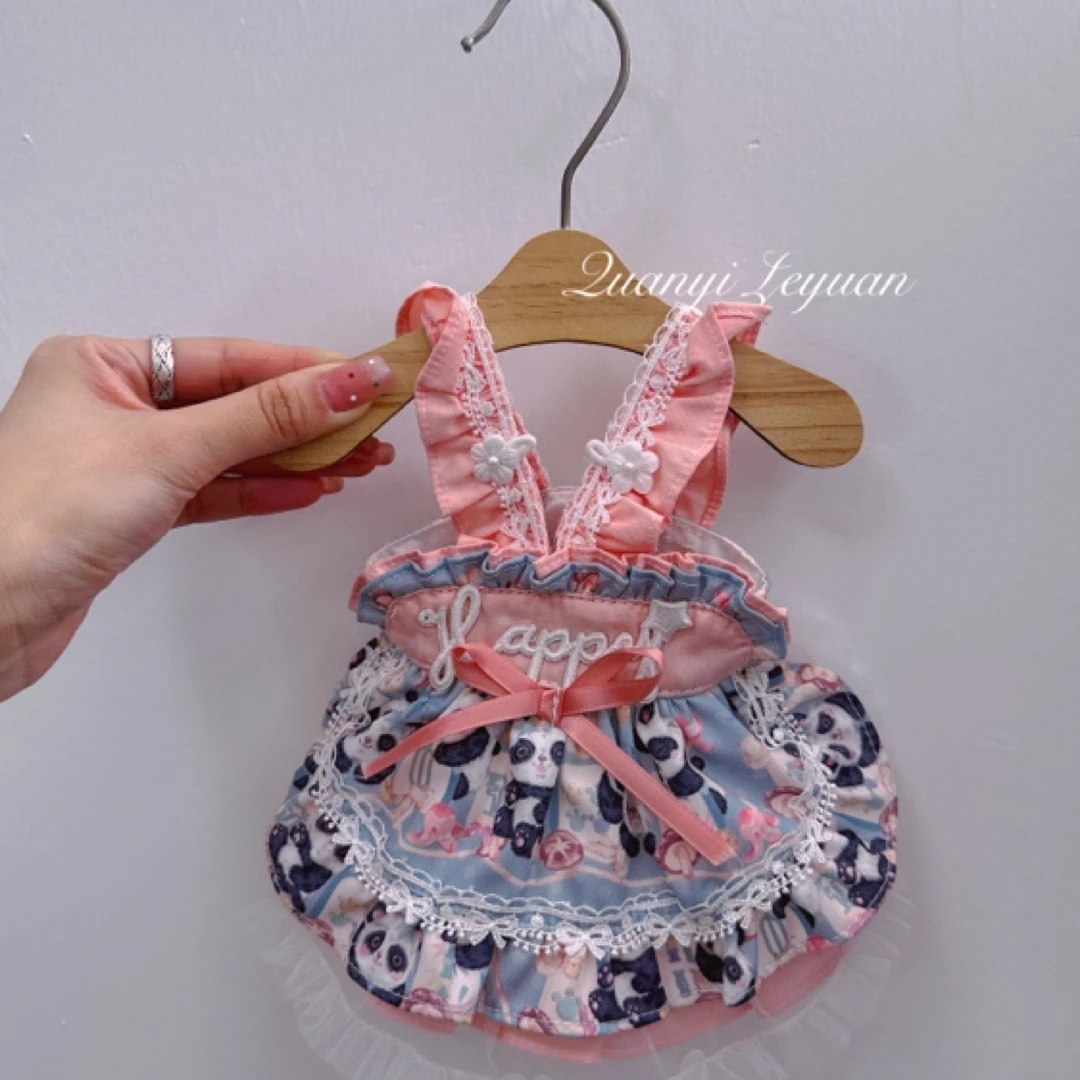 犬乙乐园春夏新款小狗宠物猫咪可爱小熊猫公主裙