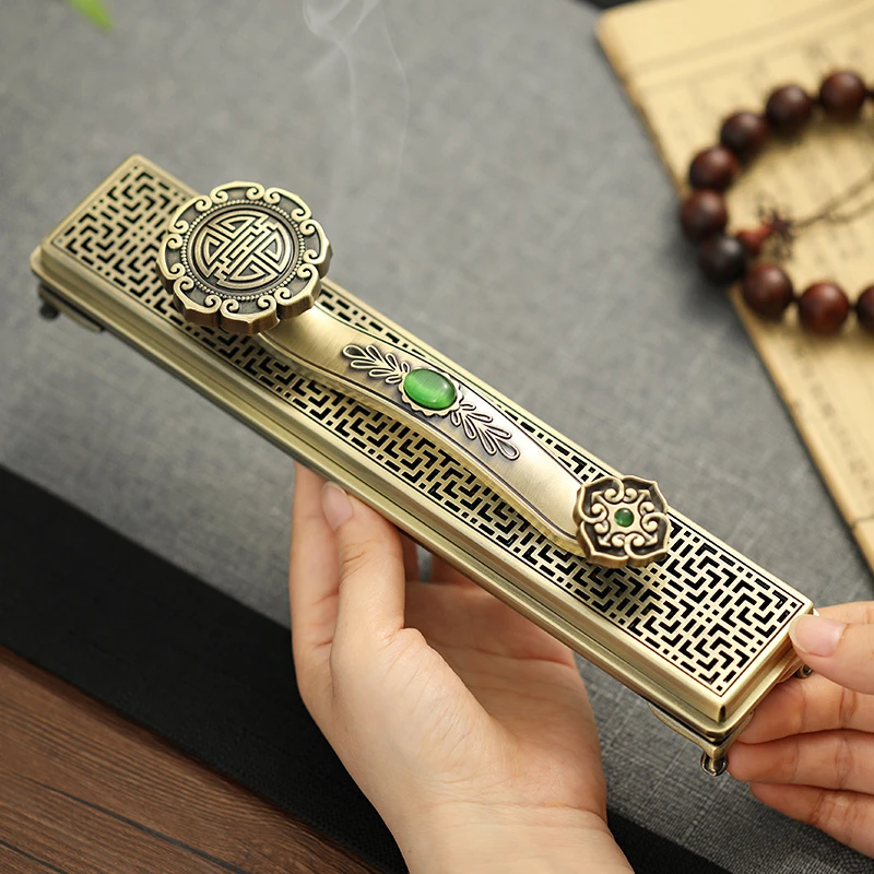 创意卧香炉禅意复古线香炉家用室内香薰炉檀香茶道摆件中式沉香