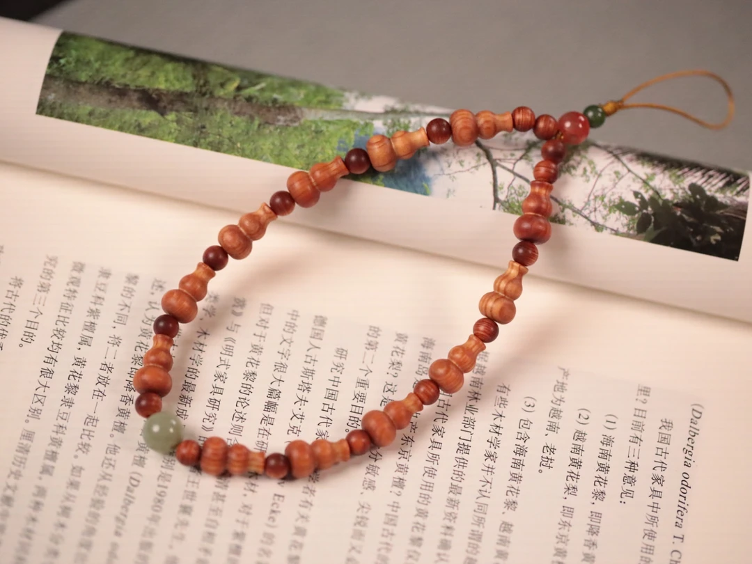 柏木【葫芦】手机链尺寸0.9x1.5cm不同纹路