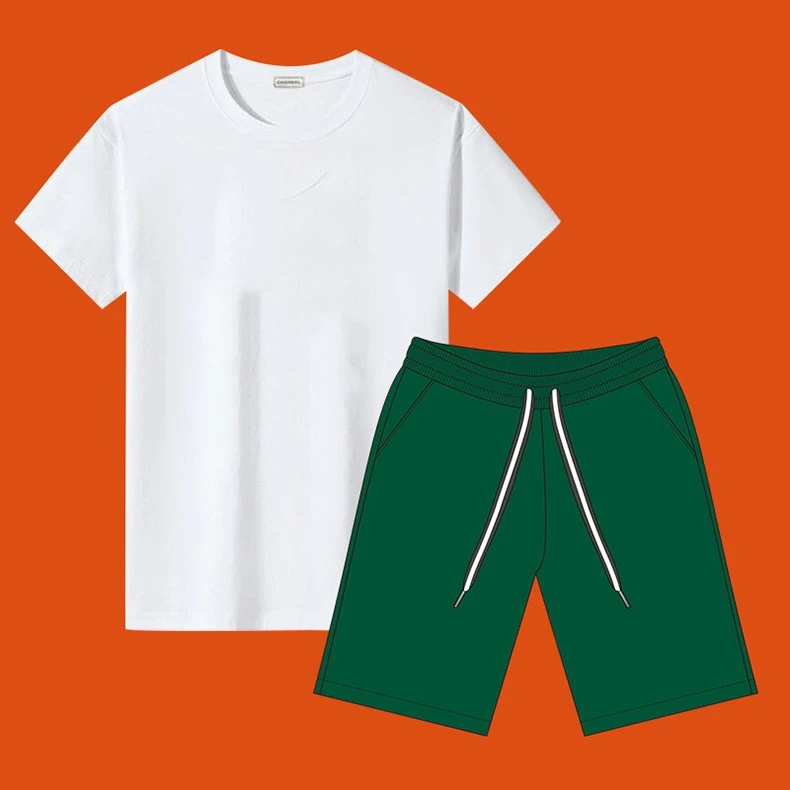 2025夏季高奢短袖兔子圆T+短裤套装