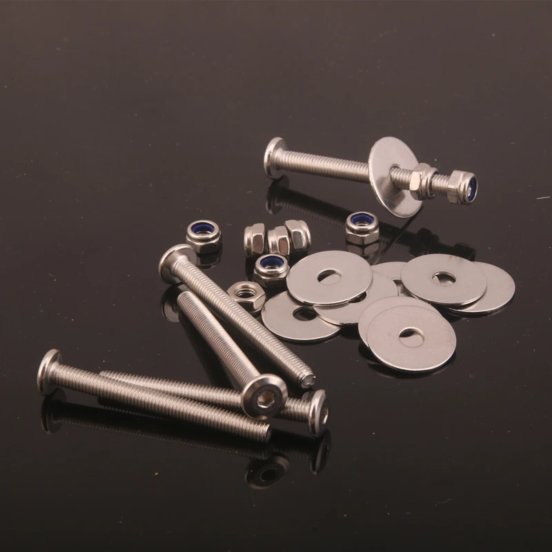 304不锈钢加厚钓箱配件加长打穿安装螺丝前置大物炮台稳加固螺母