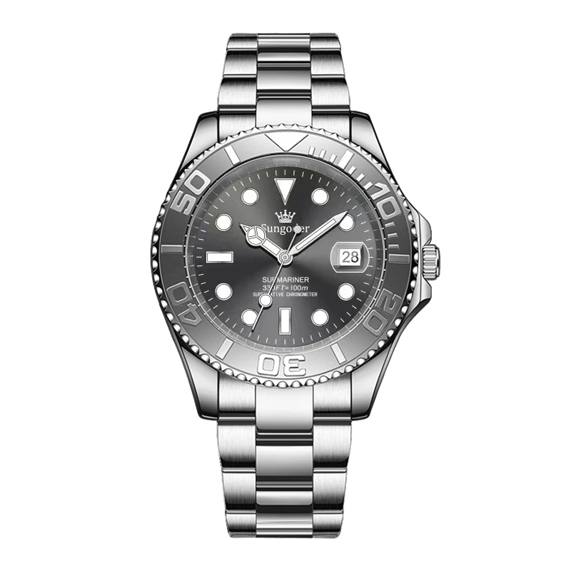 【老六专属】大劳欧盟版灰游艇皇冠机械腕表