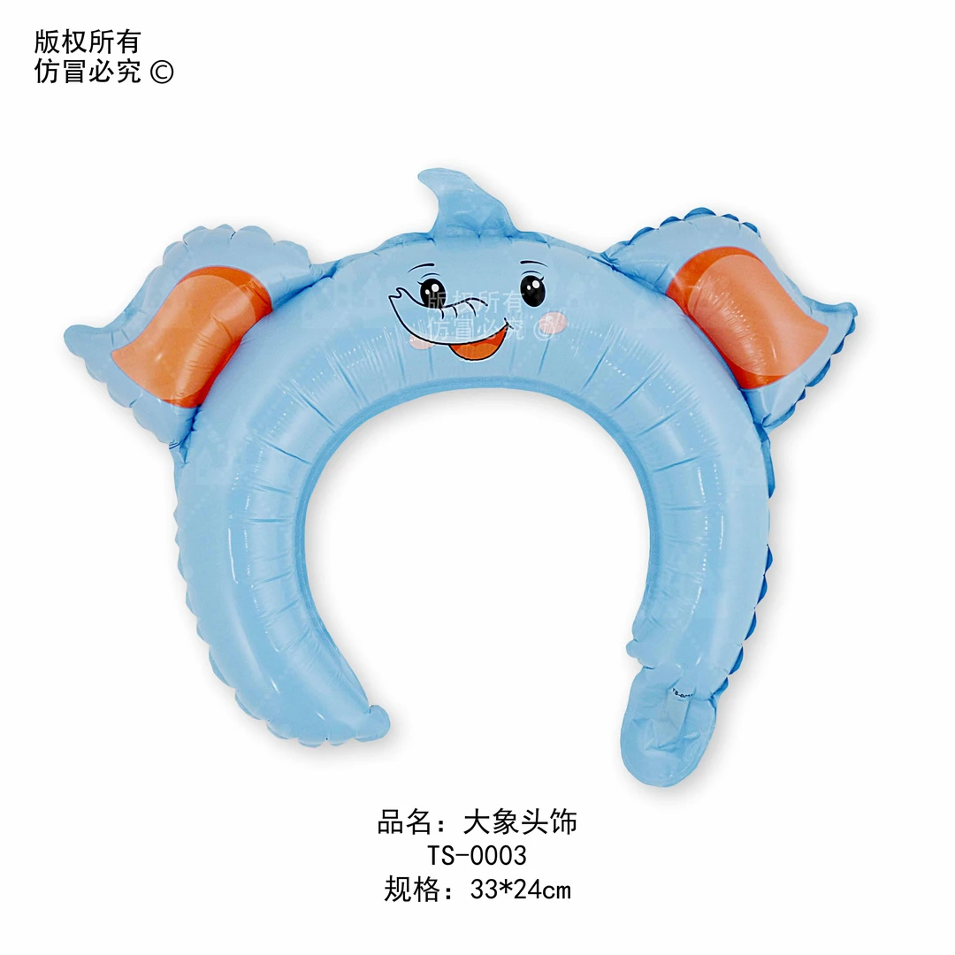 商场地推活动赠品汽球可爱卡通发箍气球生日派对礼品动物发卡气球