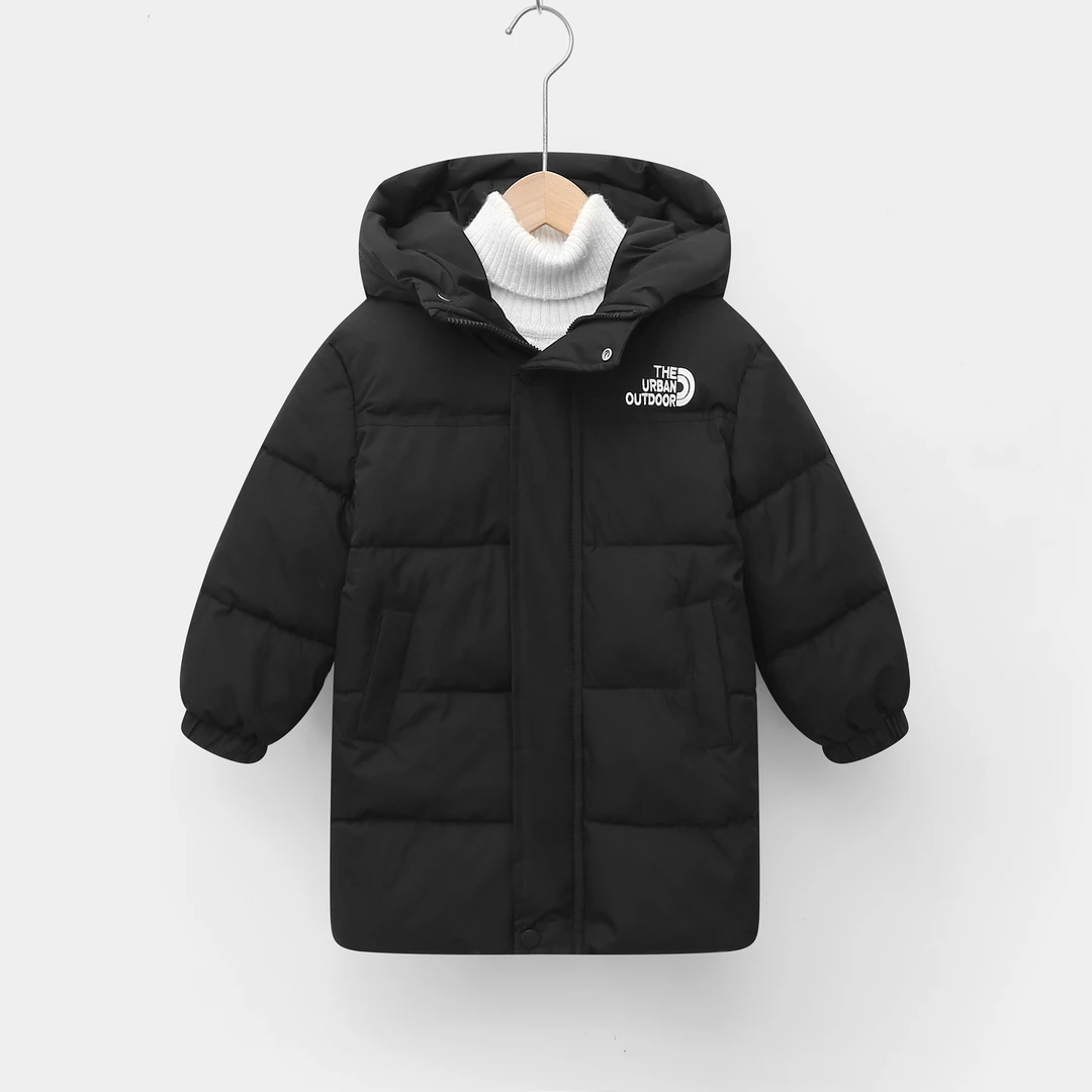 新款秋冬季儿童棉服男童女童棉袄婴幼儿中长款保暖棉衣外套冬装款