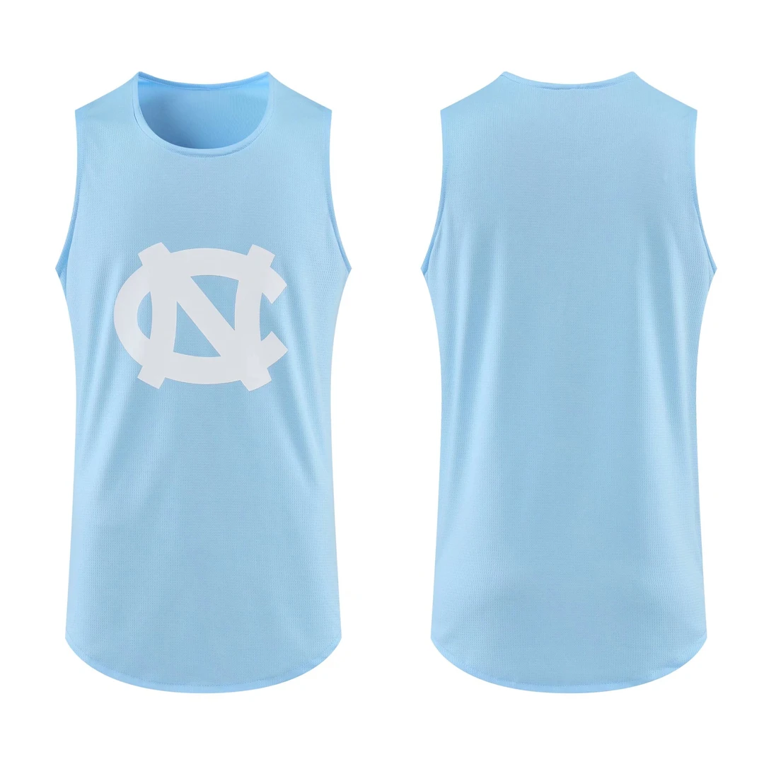 北卡美式窄肩运动背心男夏季无袖T恤透气速干投篮服训练队服球衣