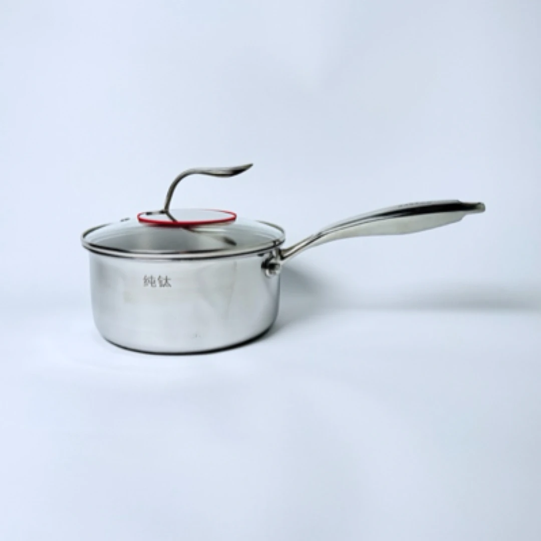 KABADO纯钛奶锅玻璃盖