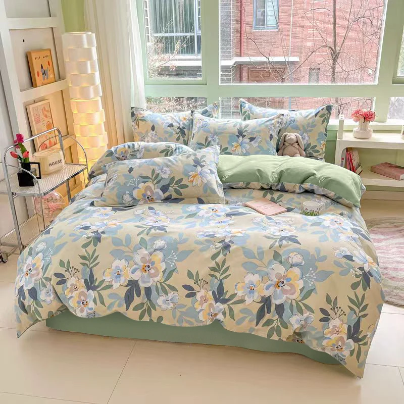 兰亭序【试睡七天】冬季加厚斜纹洛卡绵四件套不起球不缩水不掉色