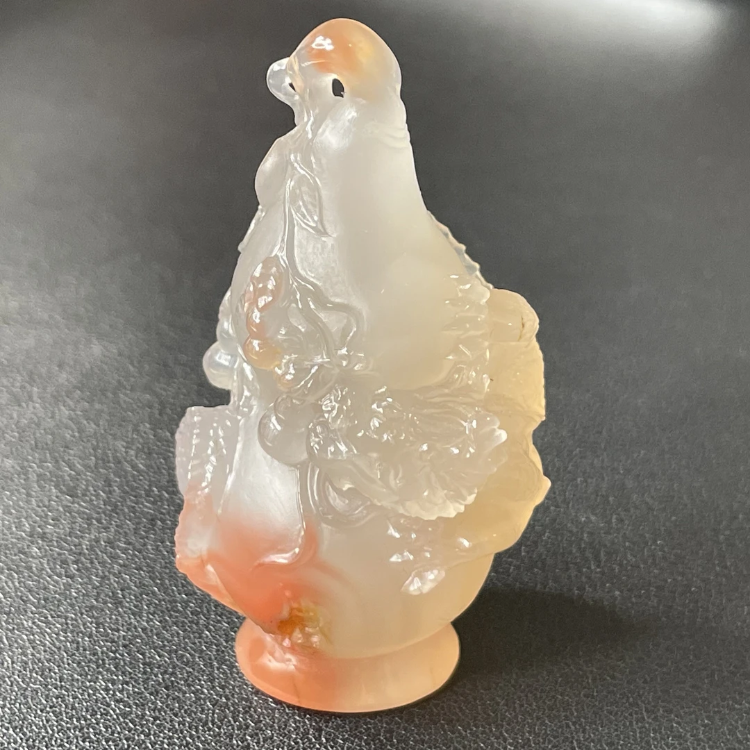 保山原矿杨柳大黑洞冰飘粉代代成龙挂坠手把件