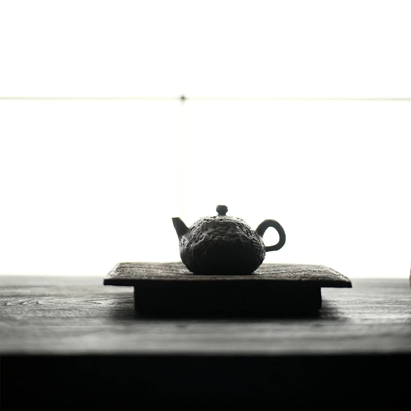 松风程伟手作陶壶 手捏紫泥执把 纯手工陶泥泡茶壶110ml