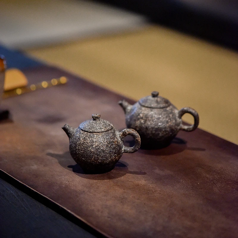太初莲花堂 松风舍纯手工陶泥茶壶 赤贫小壶 陶壶
