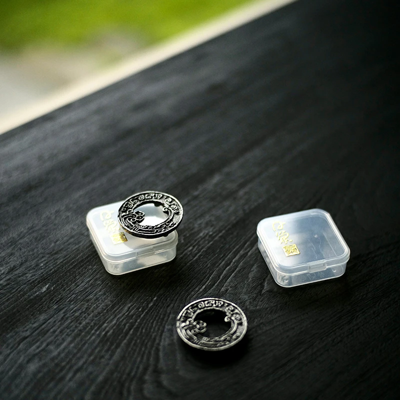 太初莲花堂 锡制盖置 凡巢一凡四代古法浇铸螭龙纹盖置 茶道零配