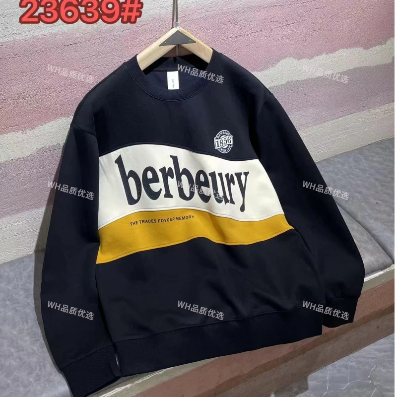 秋季大logo撞色美式休闲卫衣23639