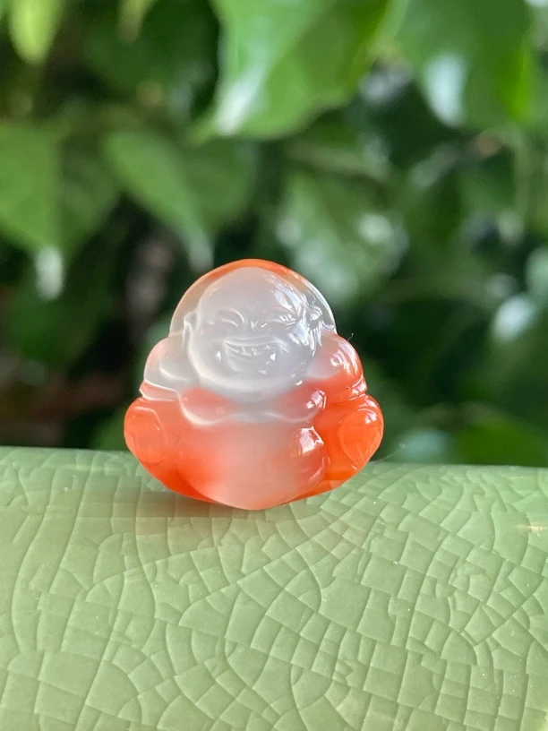 天然川料南红玛瑙冰飘宝宝佛（无孔打孔镶嵌联系客服）