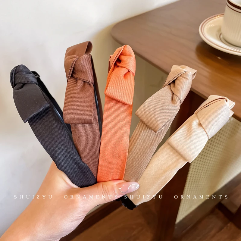 蝴蝶结宽边发箍女精致高级感高颅顶发捆外出百搭头箍女款头窟发饰