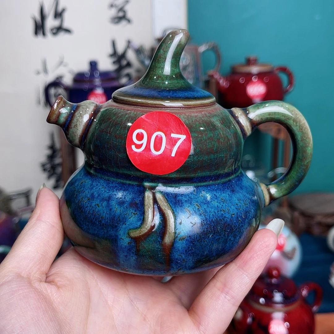 壶开*钧瓷艺术作品壶平
