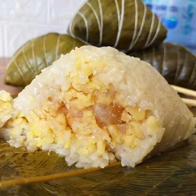 广西特产手工包制绿豆肉粽咸肉粽新鲜大粽肉绿豆粽板栗绿豆肉粽